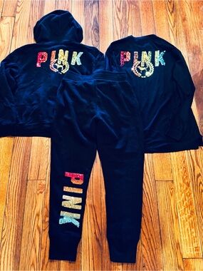 PINK Victoria’s Secret Rainbow Bling 3 Piece Set